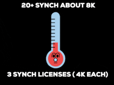 20+ synch about 8K, 3 synch licenses (4K each)