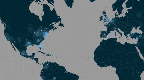 locations on a map