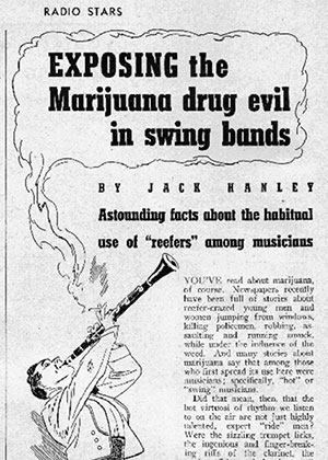 Article titled Exposing the Marijuana drug evil in swing bands