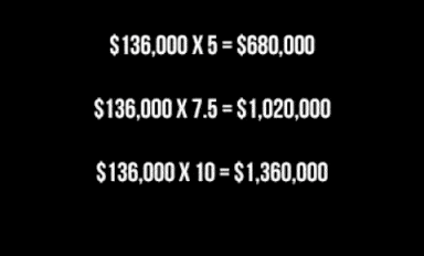 $680,000 - $1,360,000