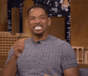Will Smith nail biting and clapping