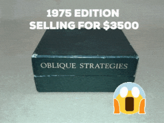 Oblique Strategies 1975 edition