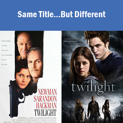 Same title but different (Twilight)